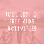 Huge List of Free Kids Activities at Home (No Supplies Needed!) Tried and Tested by Real Mums